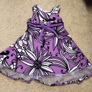 5 for $10 Purple black and white dress